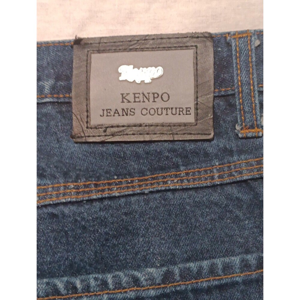 Vntg Kenpo Carpenter Denim Jeans Men's Size 34x32 (32x31) Israel Made Y2K - Picture 3 of 7
